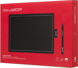 Графический планшет Wacom One by, A5, черный/красный [ctl-672-n]