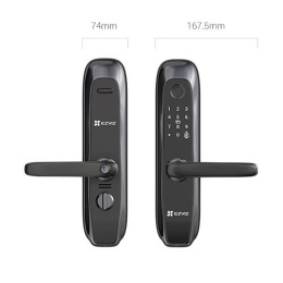 Умный замок Ezviz CS-L2-11FCP-A0 врезной разбл.отпеч.паль. черный CS-L2