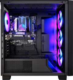 Компьютер OSIO CyberLine C59i Intel Core i5 12400F,  DDR4 16ГБ, 1ТБ SSD, NVIDIA GeForce RTX 3050 - 6 ГБ,  без операционной системы,  черный [с59i-001b]