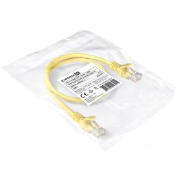 Патч-корд LSZH ExeGate UTP-RJ45-RJ45-5e-0,5M-LSZH-YL, UTP, cat.5e, 0.5м, желтый EX286376RUS
