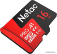 Флеш карта microSDHC 16GB Netac NT02P500PRO-016G-S P500 Extreme Pro V10 A1 w/o adapter