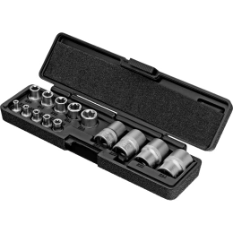 Набор головок внутренний TORX, 14 предметов, 1/4", 3/8", 1/2"  STELS 13675