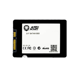 Накопитель SSD AGI AI138 256GB AGI256G06AI138 2.5", SATA 3.0, 3D TLC NAND, скорость чтения/записи: 550/510MB/s