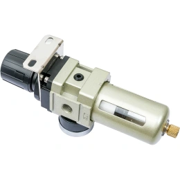 Фильтр-влагоотделитель для компрессора с регулятором давления 1/4"; манометр; 2000 л/мин; 10 бар Gigant GAW3000-02