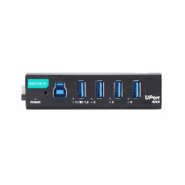 Концетратор MOXA UPort 404A-T, 4 порта USB 2.0, от -40 до 85°C, без БП