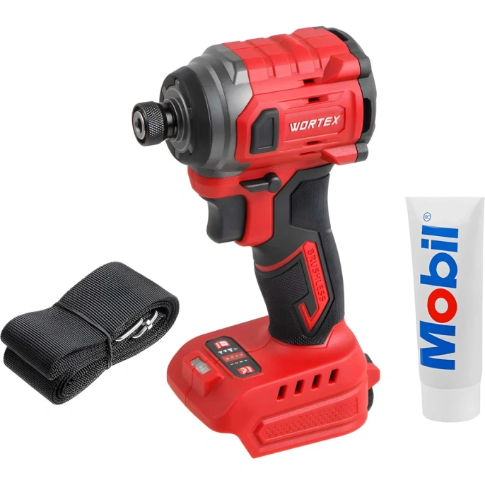 Аккумуляторный ударный гайковерт/винтоверт WORTEX CWR 0218 в кор. XLT SOLO бесщеточный, 18 В, 220 Н*м 1329729