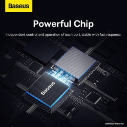 Хаб Baseus BS-OH109 UltraJoy Series 4 порта (Type-C to USB3.0*3+RJ45*1) Space Grey (B0005280A813-00)