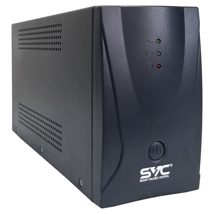 Источник бесперебойного питания SVC 650ВА/360Вт, AVR, Вых.разъёмы: 4 розетки C13 + 1 розетка C13 без бат. поддержки , Светодиодная индикация, Напольный