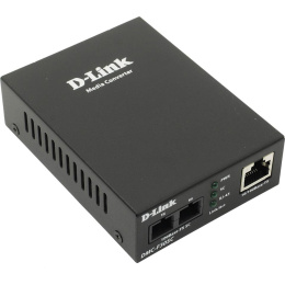 D-Link DMC-F30SC/B1A Медиаконвертер с 1 портом 10/100Base-TX и 1 портом 100Base-FX с разъемом SC для одномодового оптического кабеля до 30 км
