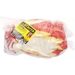 STAYER Перчатки "MASTER" MaxSafe 10 пар, трикотажные, двойная обливная ладонь из латекса, х/б, 13 класс, L-XL [11409-H10]