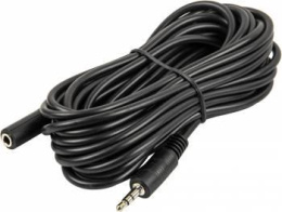 Кабель аудио NingBo JAAC003-5, Jack 3.5 m - Jack 3.5 f , 5м, черный