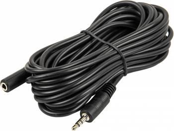 Кабель аудио NingBo JAAC003-5, Jack 3.5 m - Jack 3.5 f , 5м, черный