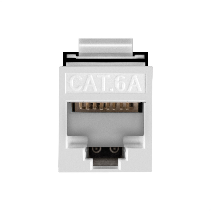 Модуль-вставка Keystone Jack RJ-45 ExeGate KJ-8P8C-U-C6A-180-TL (Кат.6A, неэкранированная, 180 градусов, IDC Toolless (без инструмента)) EX297266RUS