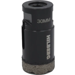 Коронка алмазная по керамике и керамограниту Super Hard (30 мм; M14) Hilberg HH630