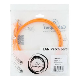 Cablexpert PP12-1M/O Патч-корд кат. 5e, 1м, литой, многожильный оранжевый