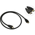Кабель HDMI ExeGate EX-CC-HDMI2-1.0 (19M/19M, v2.0, 1м, 4K UHD, Ethernet, позолоченные контакты) EX287729RUS