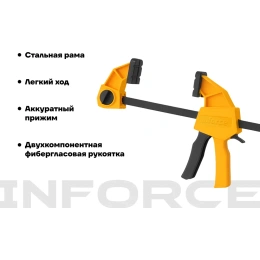 Быстрозажимная струбцина 60х600мм Inforce 06-03-36
