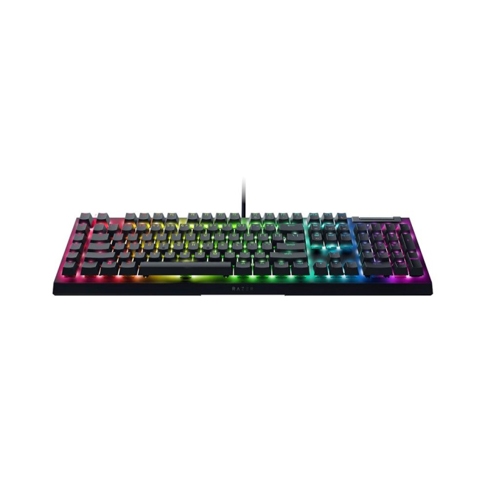 Клавиатура Razer BlackWidow V4 Green Switch механическая черный USB Multimedia for gamer LED RZ03-04700800-R3R1 кабель 2м
