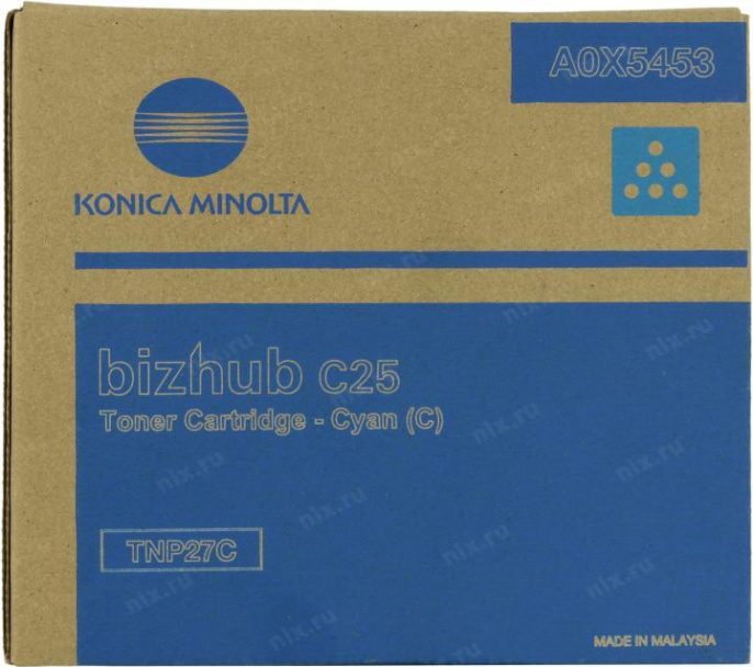 Тонер Konica-Minolta bizhub C25 синий TNP-27C A0X5453