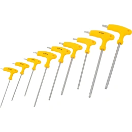 Ключи шестигранные Torx с Т-образной ручкой, 9 шт TOPEX 35D968