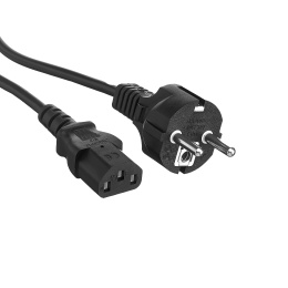 Кабель питания ExeGate OfficePC PC-1.2 450W-Schuko->C13 (Евровилка EU/Тип F(Schuko) ->IEC 320 C13, черный, 1.2м) EX264333RUS
