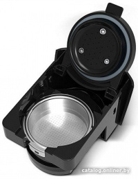 Кофеварка BQ CM3000 Черный/Белый 3в1, мощность: 1450 Вт, объем резервуара для воды: 0.6 л, тип кофе: молотый, капсулы Nespresso и Dolce Gusto, максимальная высота чашки