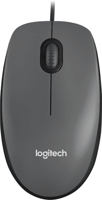 Мышь проводная Logitech M90, оптическая, USB, 1000dpi, черный [910-001795]