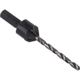 Сверло пилотное 3.17 мм с зенкером для шурупов 5 мм, размер №10 Gigant GT-063