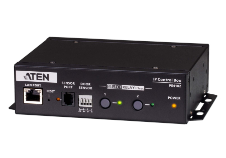 ATEN PE4102G-AT-G Устройство распределения питания, с управлением, 10A, 2.4kW, 2 порта, 1 банк, IP доступ, ввод C14, 2*C13;вкл/выкл по портам;без шнуров