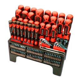 Набор отвёрток, бит и головок Airline 132 пр. в подставке SL, PH, PZ, HEX, TORX, SQUARE ATAU052