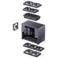 Корпус без блока питания Case JONSBO D32 PRO, Mini-Tower, TG, no fan, 2xUSB-A 3.2 + 1xUSB-C 3.2, mATX, mDTX, mITX Black (D32 PRO BLACK)