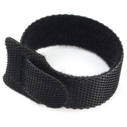 Cablexpert Хомуты-липучки на основе ленты Velcro® VT-110x11BK 110 x 11 мм, черные 12 шт.