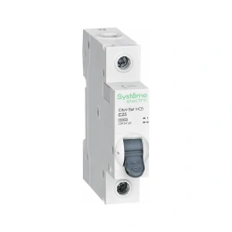Автоматический выключатель Systeme Electric City9 Set, тип АВ, хар-ка С, 25 А, 1 Р, 4.5 kА, 230 В (ранее EZ9F34125) C9F34125