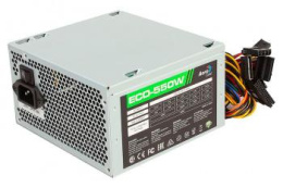 Блок питания Aerocool ATX 550W ECO-550 20+4pin 120mm fan 4xSATA RTL