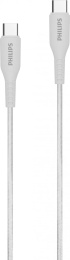 Кабель Philips DLC8701 USB Type-C m -USB Type-C m 1.2м белый коробка упак.:1шт