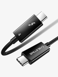 Кабель CABLETIME CT40M (CT-C160-U31-TB4-BB2.5) 2.5 м THUNDERBOLT 4 8K/40G/100W черный