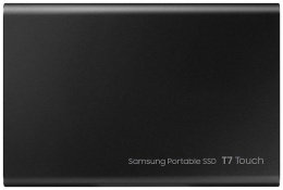 2ТБ Внешний диск SSD Samsung T7 Touch MU-PC2T0K/WW, USB-C, запись - 1000МБ/с, чтение - 1050МБ/с, черный