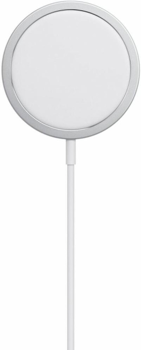 Беспроводное зарядное устройство Apple MagSafe Charger A2140 Белый (MHXH3ZM/A) (для мобильного телефона, сила выходного тока: 2 A, длина кабеля: 1м, мощность: 15W)