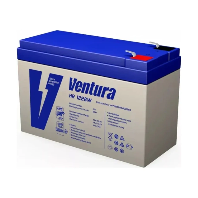 Аккумуляторная батарея 12 В, 7 Ач Ventura HR 1228W