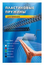 Пружины для переплета пластиковые Office Kit d 10мм 51-70лист A4 черный 100шт BP2020