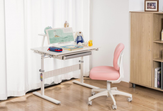 Кресло детское Cactus CS-CHR-3594PK, ткань, до 75кг, розовый