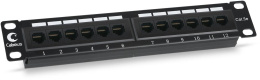 Cabeus PL-12-Cat.5e 10"-Dual IDC Патч-панель 10", установочный размер 236 мм, 12 портов RJ-45, категория 5e, Dual IDC