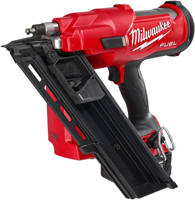 Нейлер Milwaukee Fuel M18 FFNS-502C (4933478302) (аккумуляторный, бесщёточный двигатель, тип аккумулятора Li-ion, наклонный магазин (30° или 34°), блокировка холостого выстрела, одиночный выстрел)