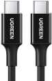 Кабель UGREEN US300-60551, Type C to Type C, 5A, PD 100W Fast Charge, скорость до 480 Мбит/с, не может передавать аудио и видео сигнал, силиконовый круглый, 1m, White