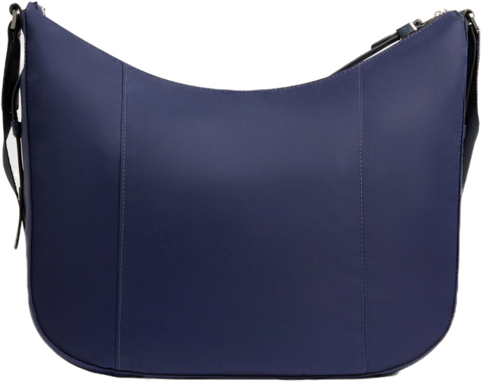 Сумка женская Piquadro Lyra BD6658W92T/BLU темно-синяя нейлон/натур.кожа
