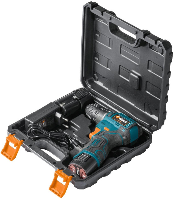 Дрель-шуруповерт Bort BAB-16-BLK, 2Ач,  с двумя аккумуляторами [93414868]