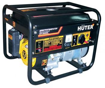 Бензиновый генератор Huter DY3000L, 220/12 В, 2.8кВт [64/1/4]