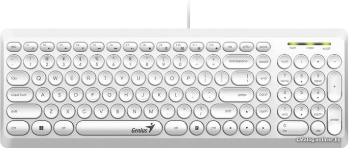 Клавиатура Genius SlimStar Q200 White USB 101КЛ 31310020412