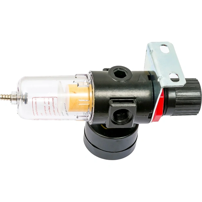 Фильтр-влагоотделитель для компрессора с регулятором давления 1/4"; манометр; 10 бар Gigant GAFR2000