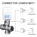 Умная термостатическая головка MOES ZigBee Thermostat Valve TV01 ZTRV-ZX-TV01